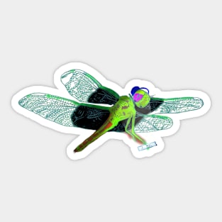 Millennial Dragon Fly Sticker